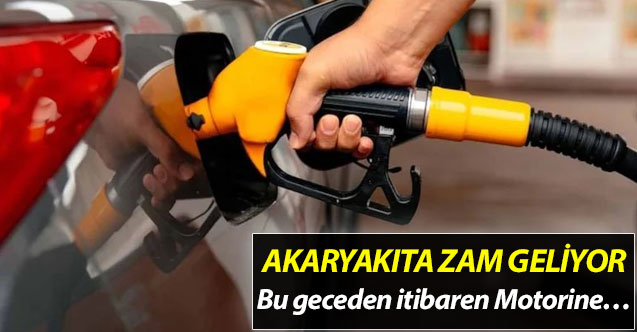 Bu gece yarısından itibaren motorine 1 lira 45 kuruş zam gelmesi bekleniyor